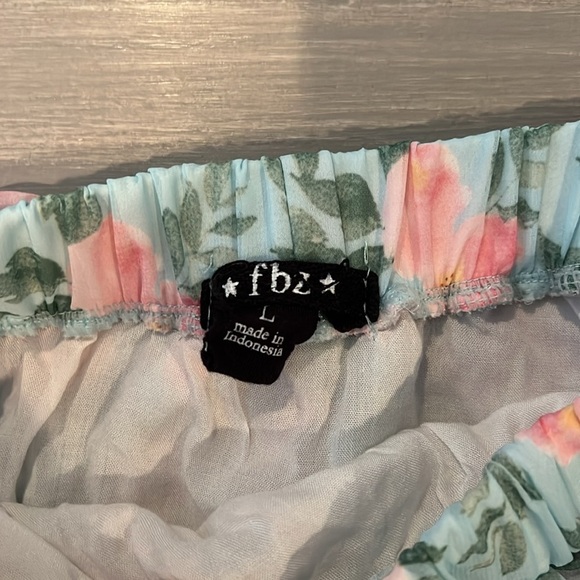 Flowers by Zoe Blue Tiered Floral Skirt - Picture 2 of 3